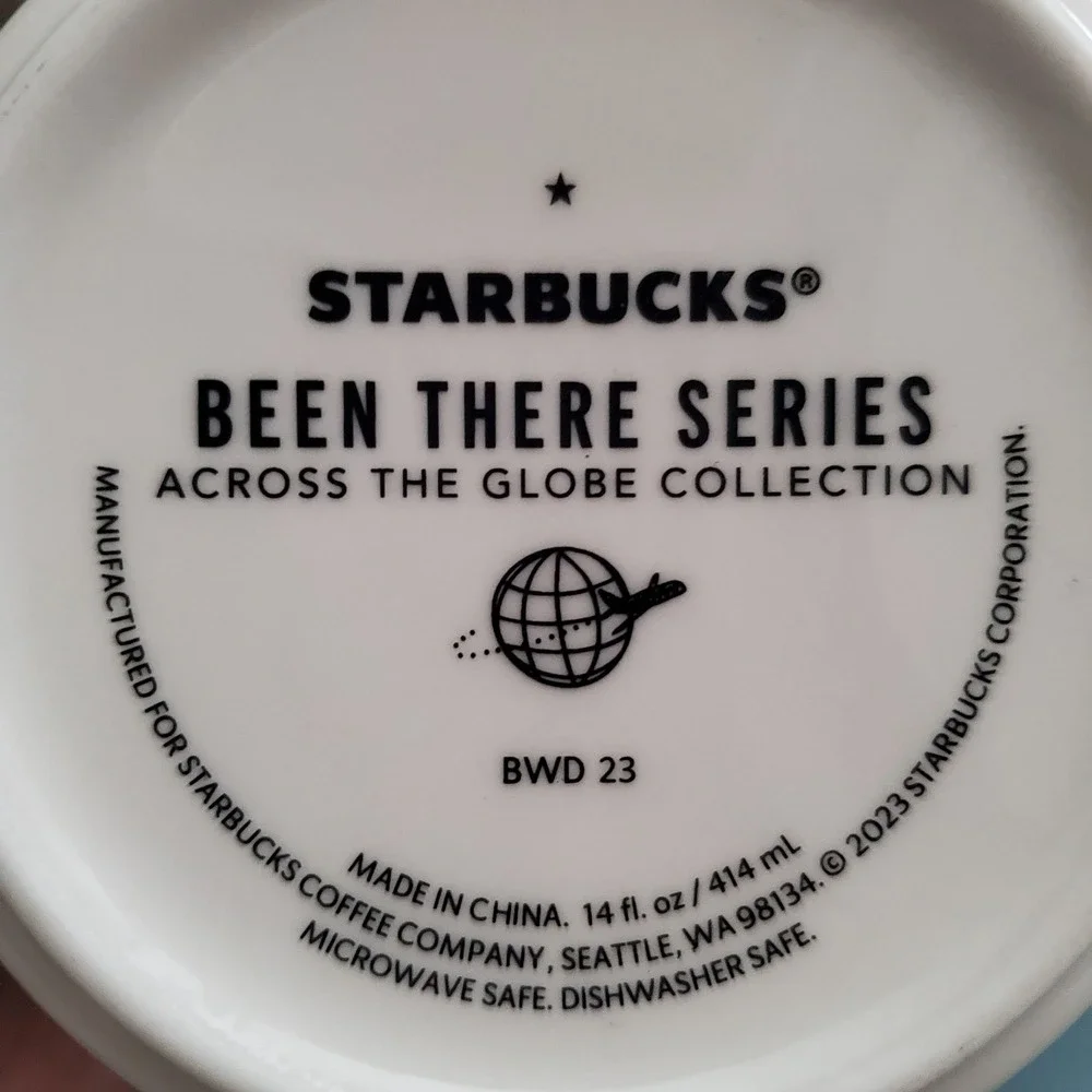 Starbucks Nashville Mug Green 14oz Been There Series BWB 20 Large Ceramic Cup